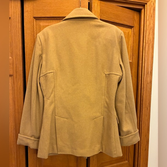 Steve & Barry's Double-Breasted Peacoat in Camel - Picture 2 of 10
